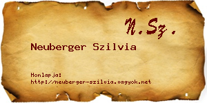 Neuberger Szilvia névjegykártya